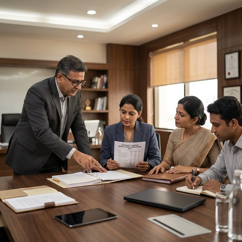 Contract labour compliance process Pune consultancy