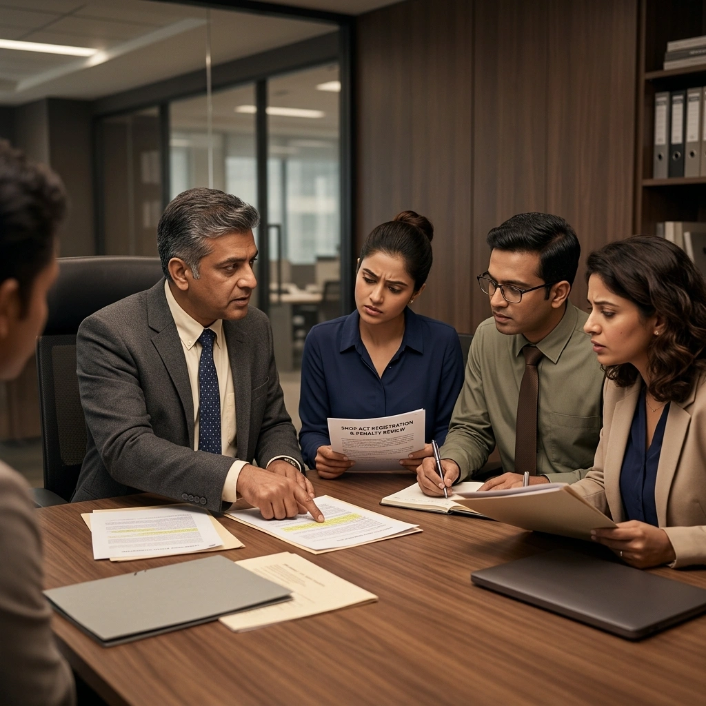 Shop act penalties and compliance Maharashtra