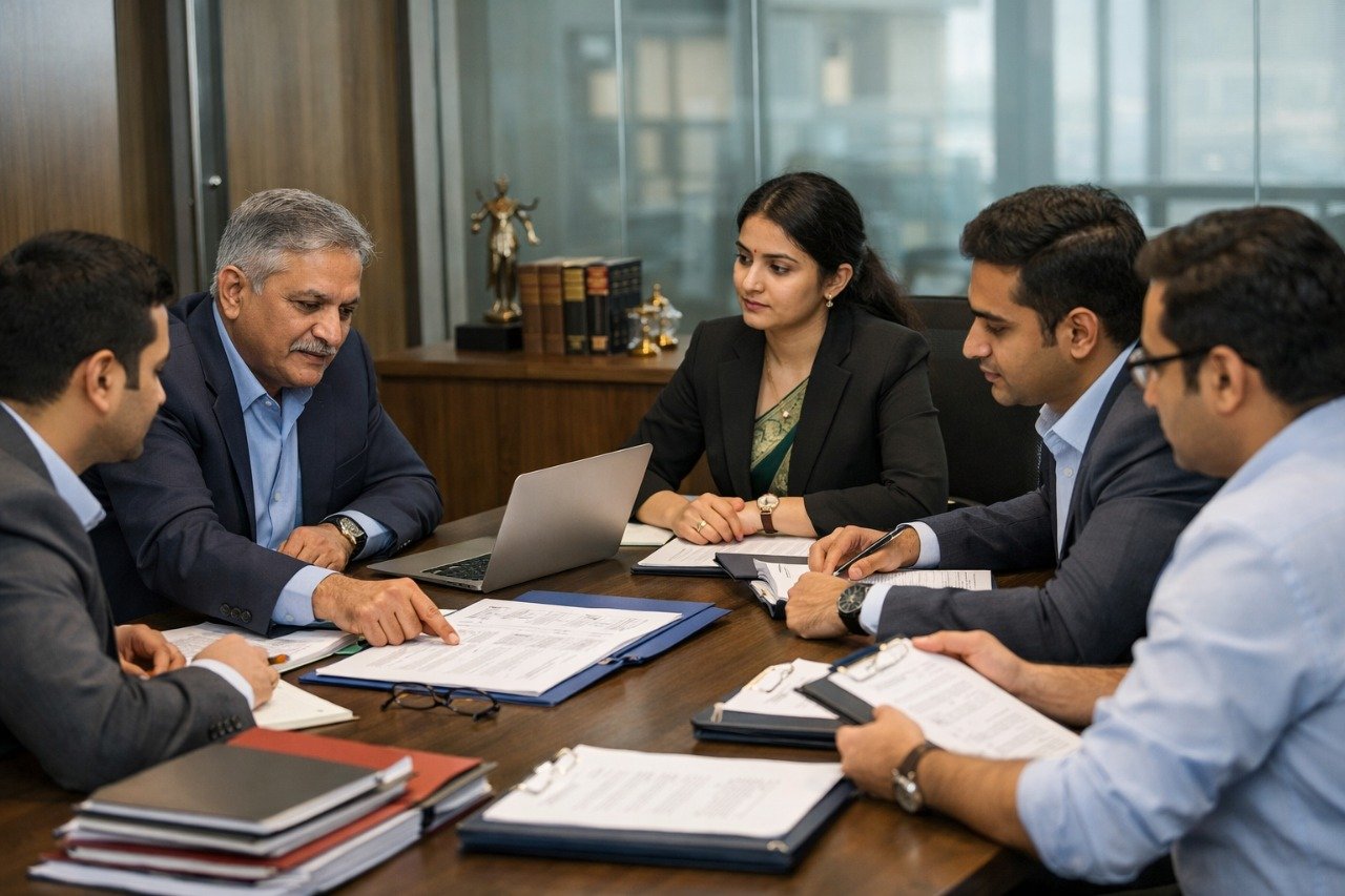 Professional business handshake