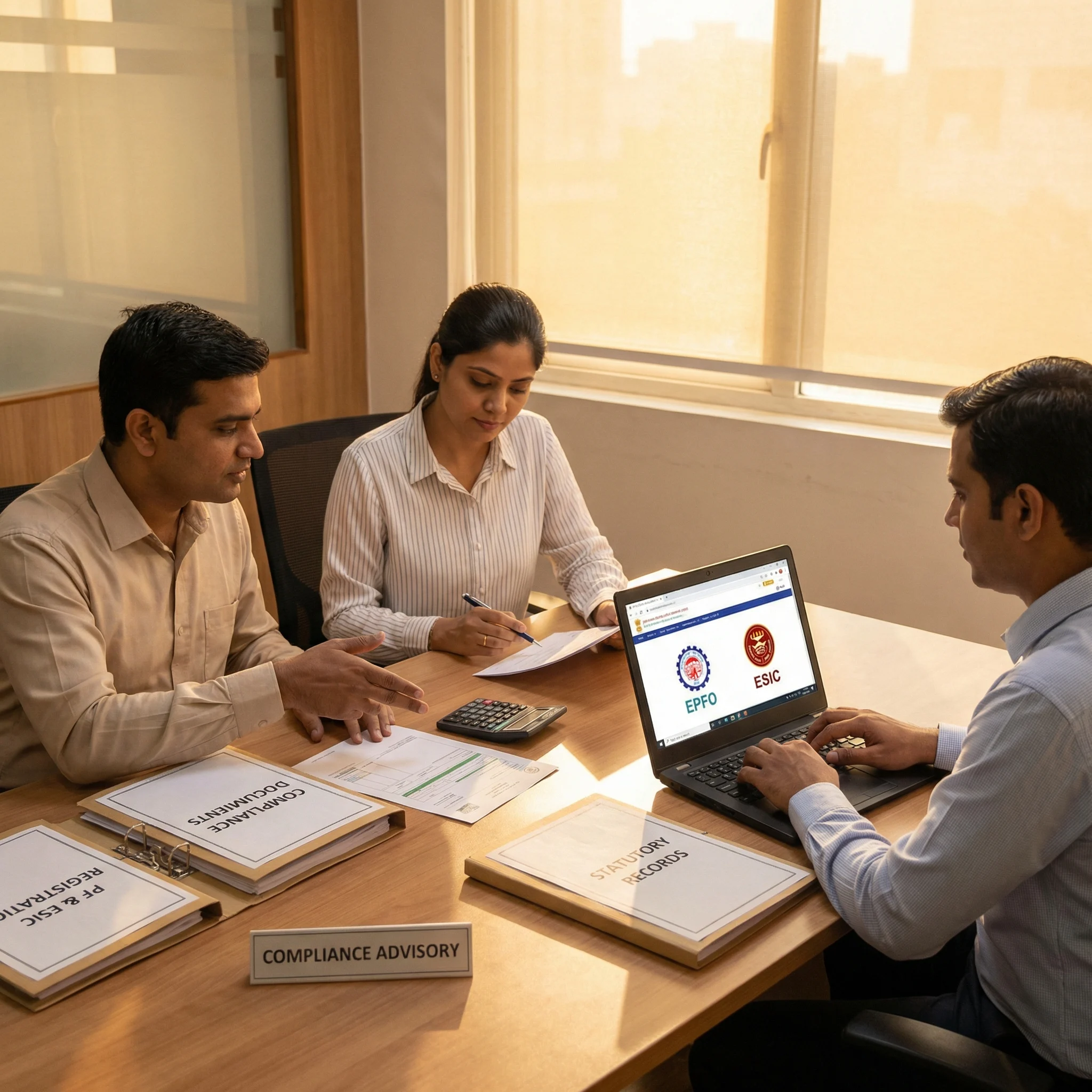 PF & ESIC compliance consultant services